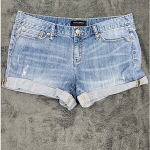 Banana Republic Denim Shorts Womens 30 Light Wash Cuffed Casual